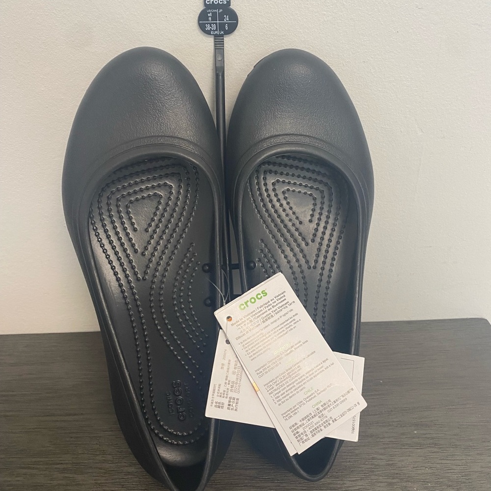 Crocs Black Ballet Flats